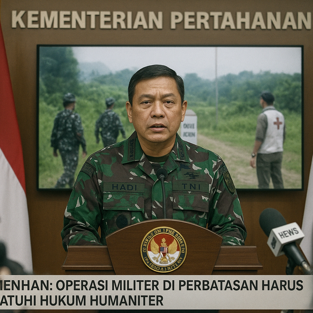 Menhan: Operasi Militer di Perbatasan Harus Patuhi Hukum Humaniter