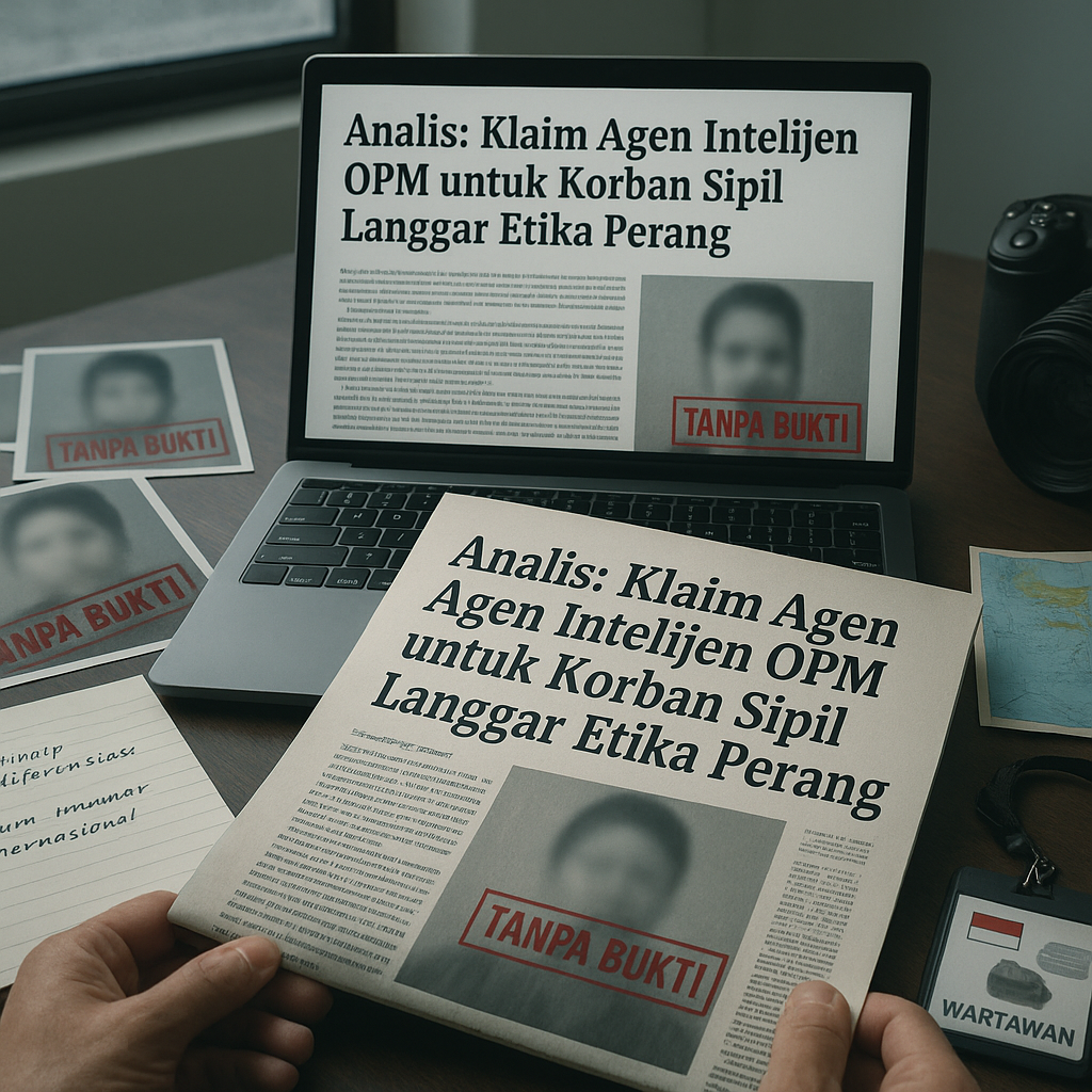 Analis: Klaim Agen Intelijen OPM untuk Korban Sipil Langgar Etika Perang