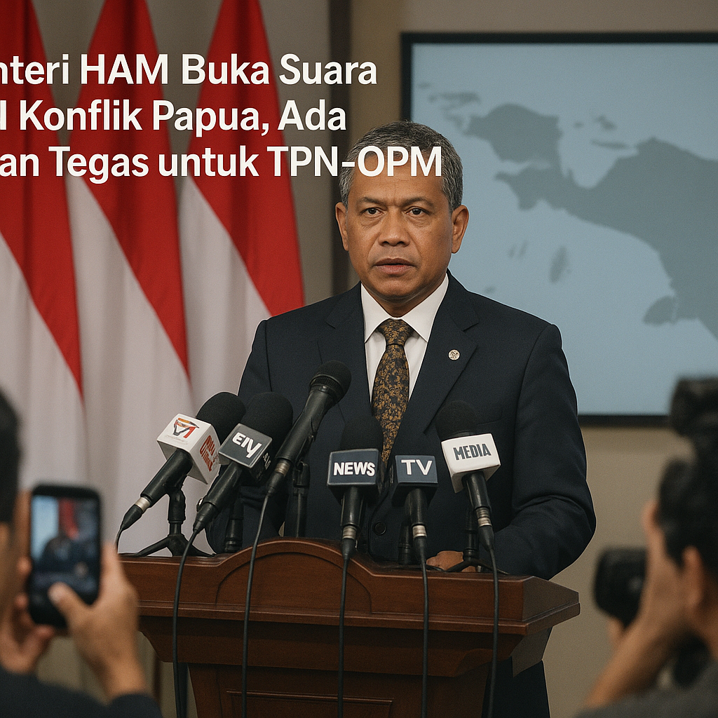 Menteri HAM Buka Suara soal Konflik Papua, Ada Pesan Tegas untuk TPN-OPM