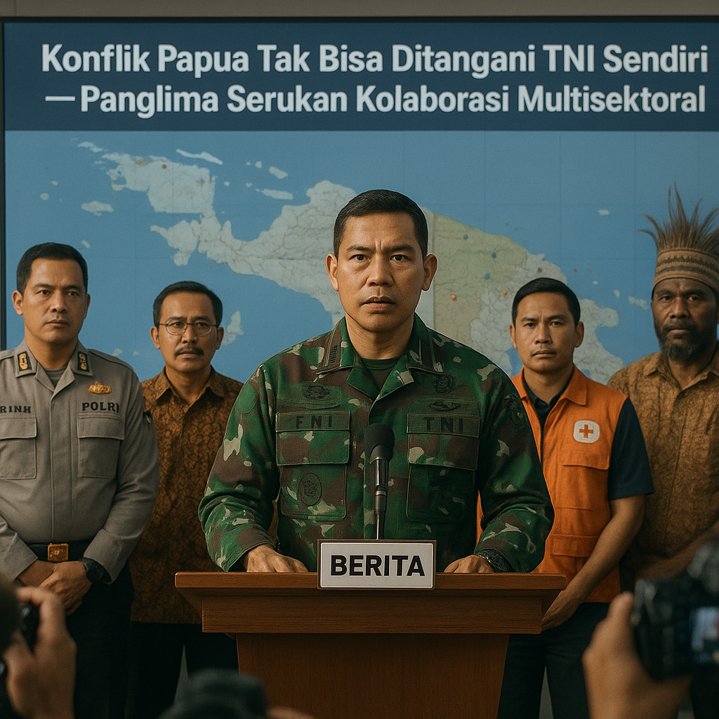 Konflik Papua Tak Bisa Ditangani TNI Sendiri, Panglima Serukan Kolaborasi Multisektoral