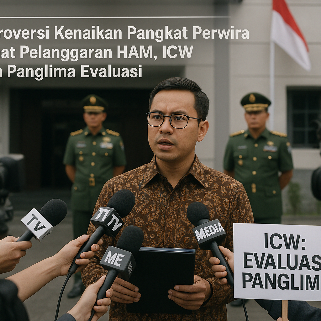 Kontroversi Kenaikan Pangkat Perwira Terlibat Pelanggaran HAM, ICW Minta Panglima Evaluasi