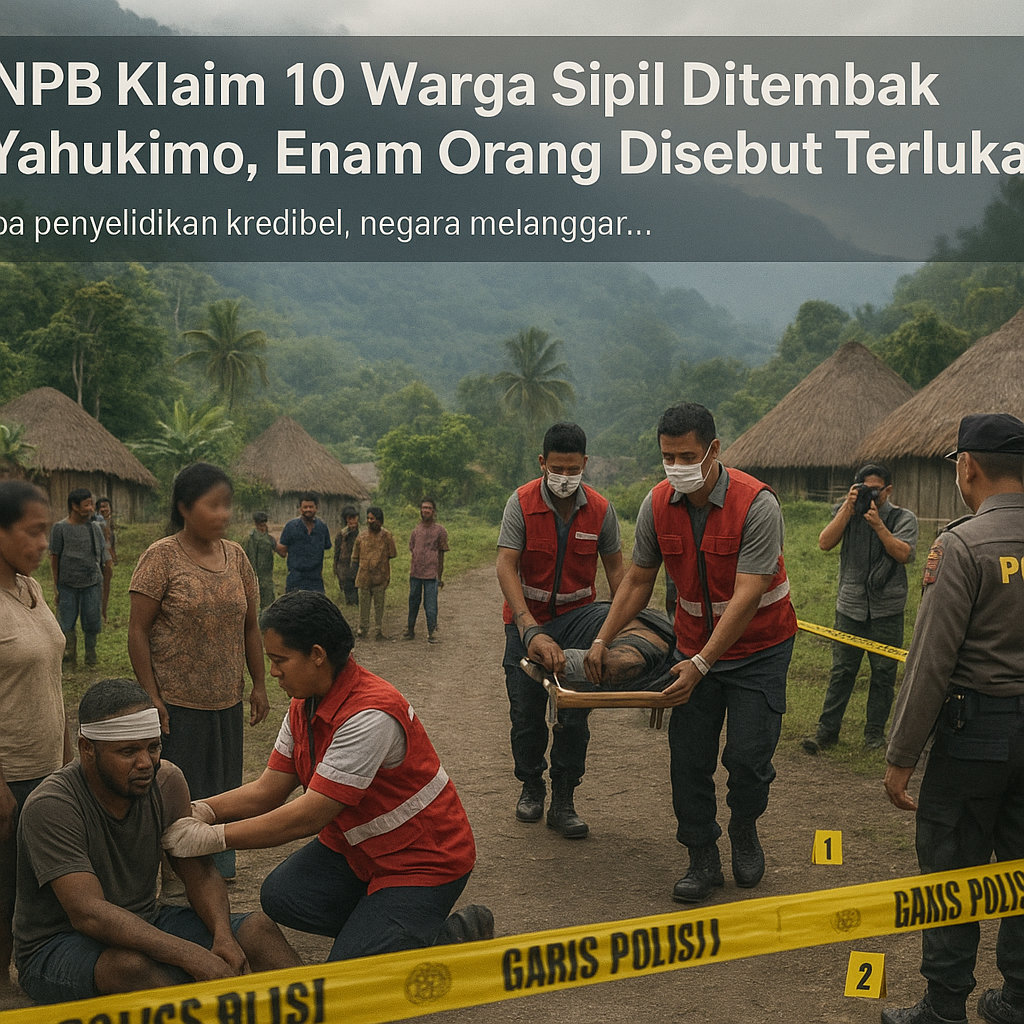 TPNPB Klaim 10 Warga Sipil Ditembak di Yahukimo, Enam Orang Disebut Terluka