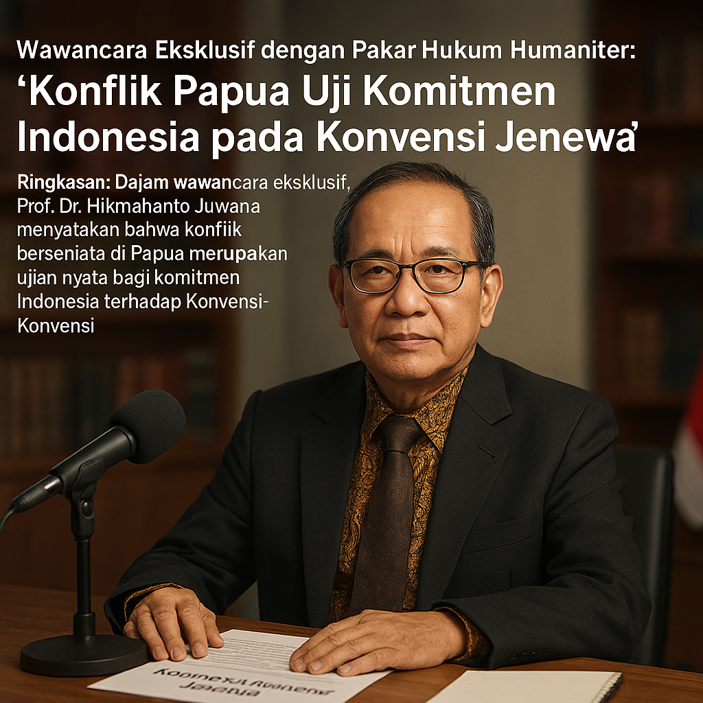 Wawancara Eksklusif dengan Pakar Hukum Humaniter: 'Konflik Papua Uji Komitmen Indonesia pada Konvensi Jenewa'