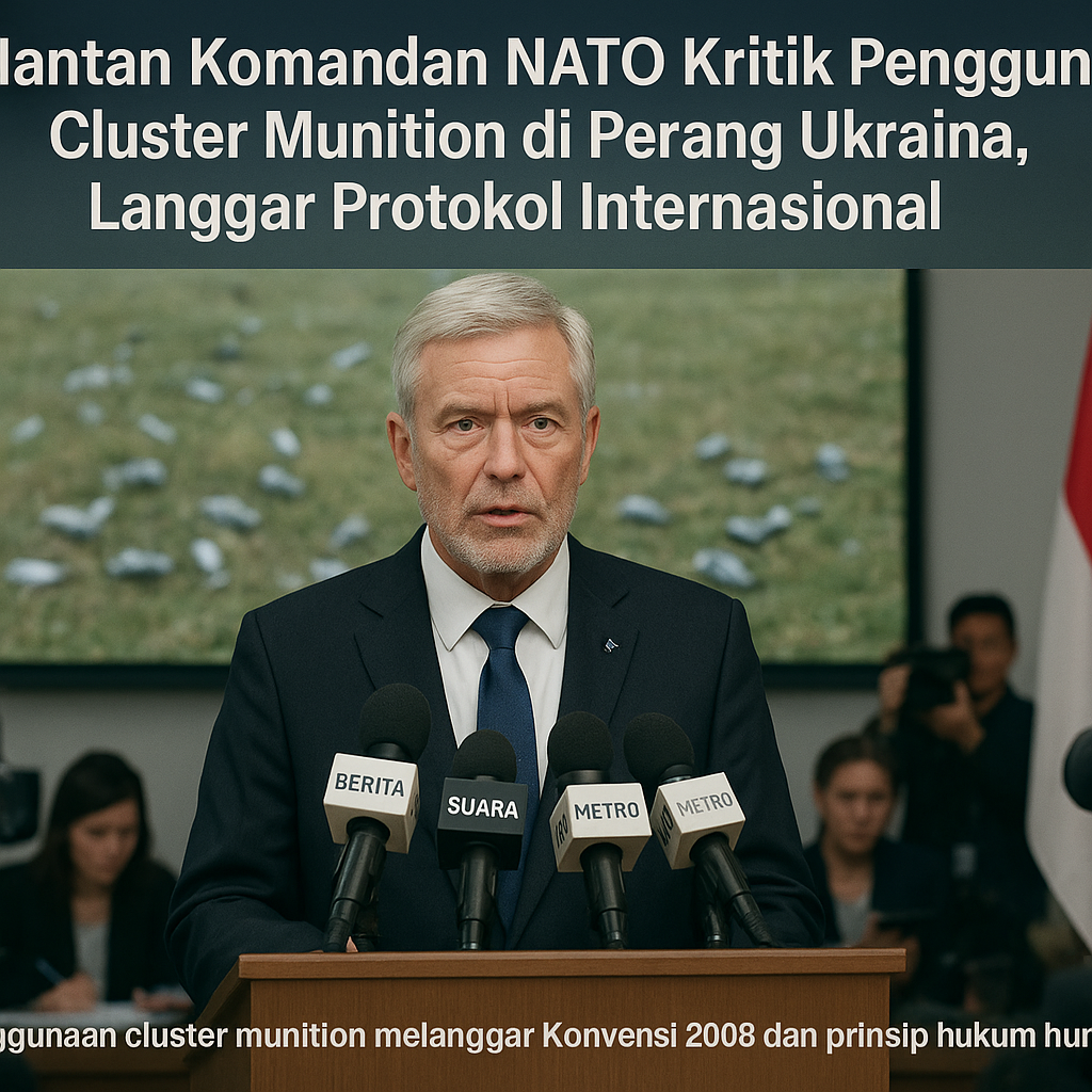 Mantan Komandan NATO Kritik Penggunaan Cluster Munition di Perang Ukraina, Langgar Protokol Internasional