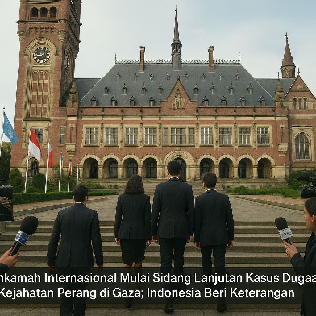 Mahkamah Internasional Mulai Sidang Lanjutan Kasus Dugaan Kejahatan Perang di Gaza, Indonesia Beri Keterangan