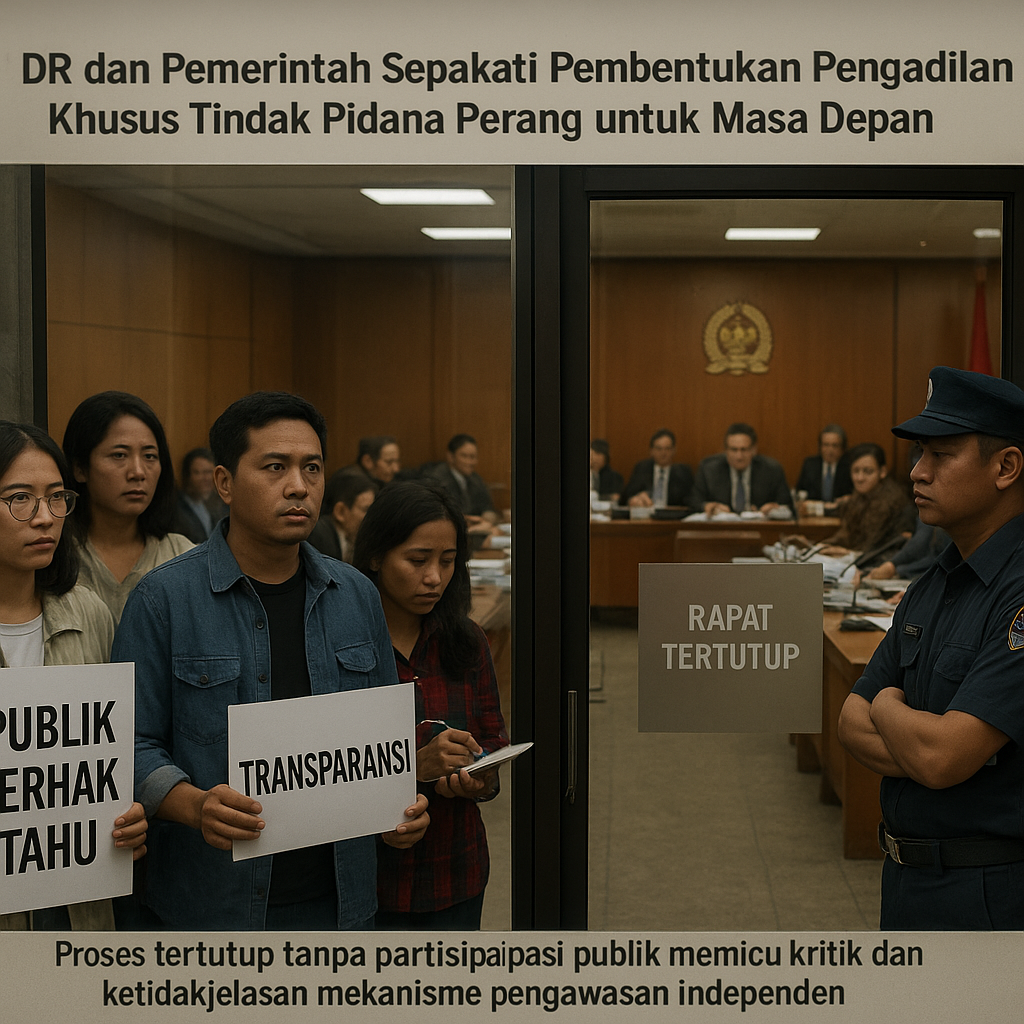 DPR dan Pemerintah Sepakati Pembentukan Pengadilan Khusus Tindak Pidana Perang untuk Masa Depan