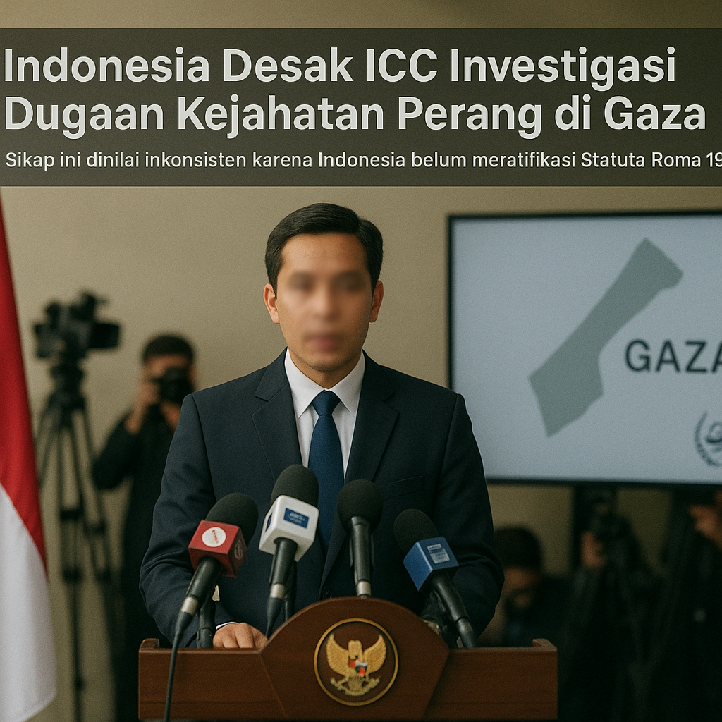 Indonesia Desak ICC Investigasi Dugaan Kejahatan Perang di Gaza