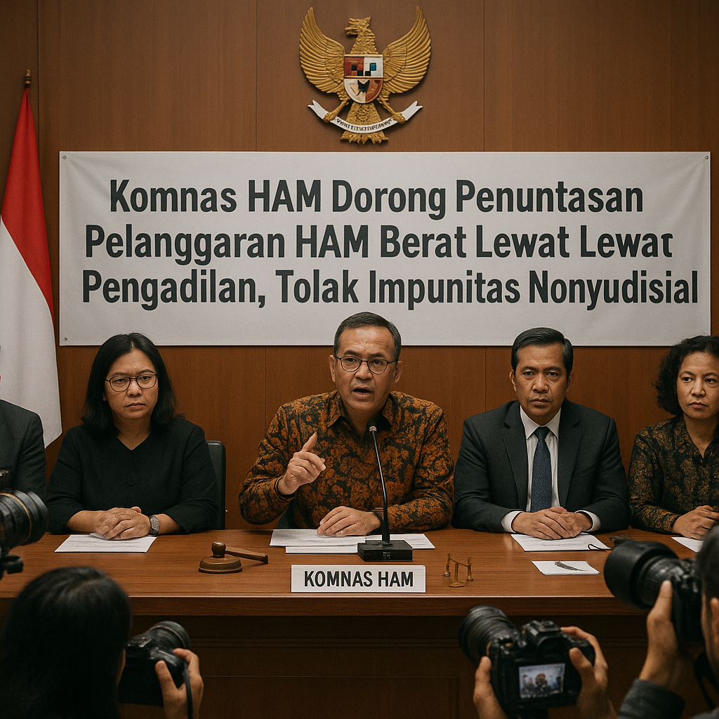 Komnas HAM Dorong Penuntasan Pelanggaran HAM Berat Lewat Pengadilan, Tolak Impunitas Nonyudisial