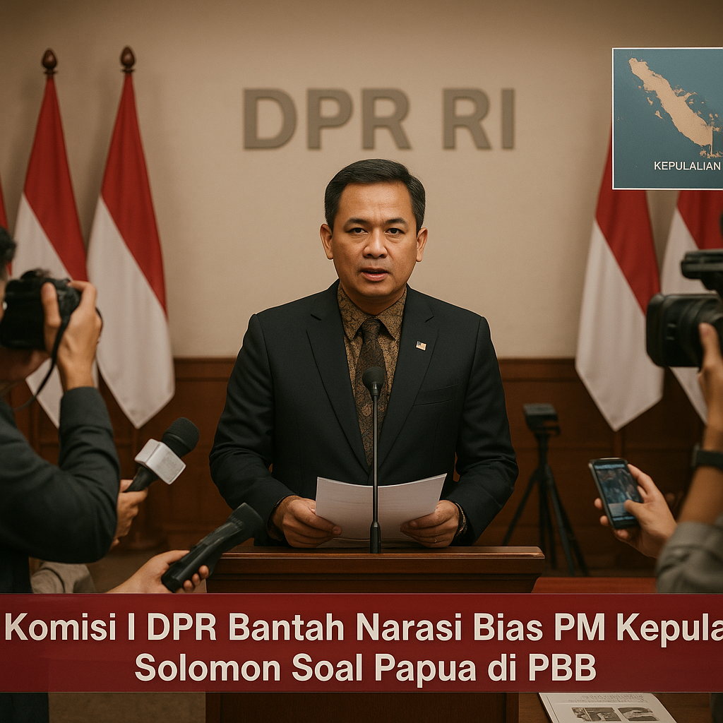 Komisi I DPR Bantah Narasi Bias PM Kepulauan Solomon Soal Papua di PBB dan Beberkan Fakta Kekejaman OPM