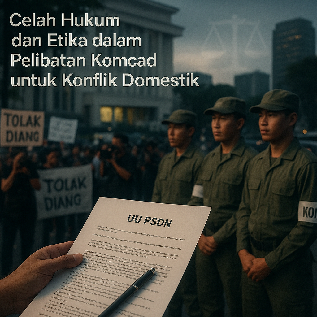 Analisis: Celah Hukum dan Etika dalam Pelibatan Komcad untuk Konflik Domestik