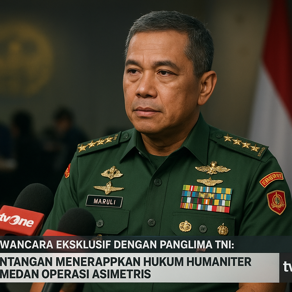 Wawancara Eksklusif dengan Panglima TNI: Tantangan Menerapkan Hukum Humaniter di Medan Operasi Asimetris