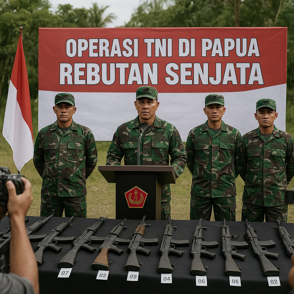 Operasi TNI di Papua: Rebutan Senjata dan Pertanyaan Besar tentang Perlindungan Warga Sipil