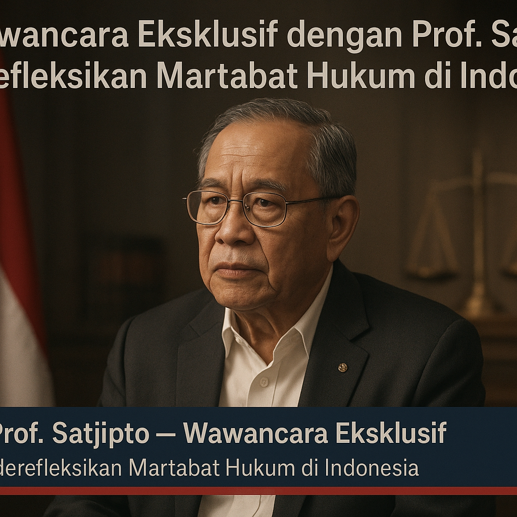 Wawancara Eksklusif dengan Prof. Satjipto: Merefleksikan Martabat Hukum di Indonesia