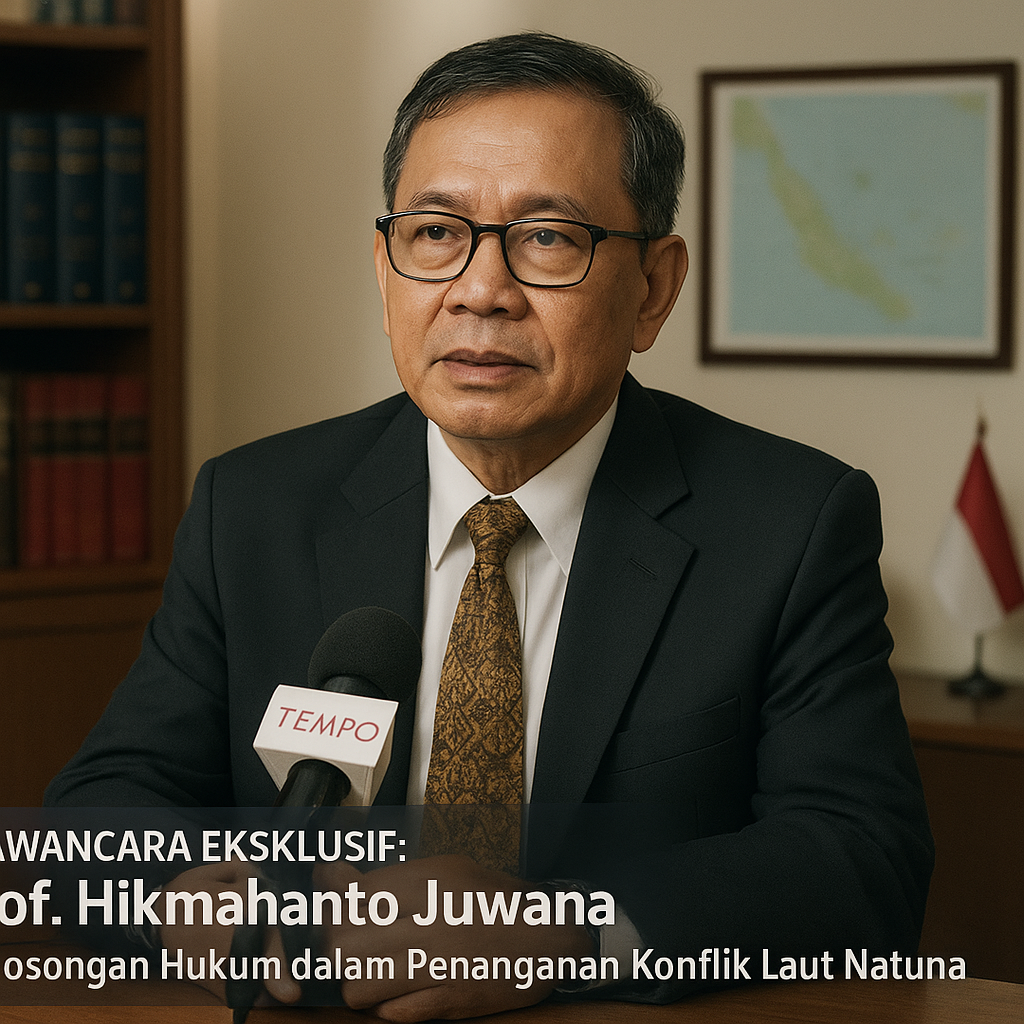 Wawancara Eksklusif: Prof. Hikmahanto Juwana tentang Kekosongan Hukum dalam Penanganan Konflik Laut Natuna