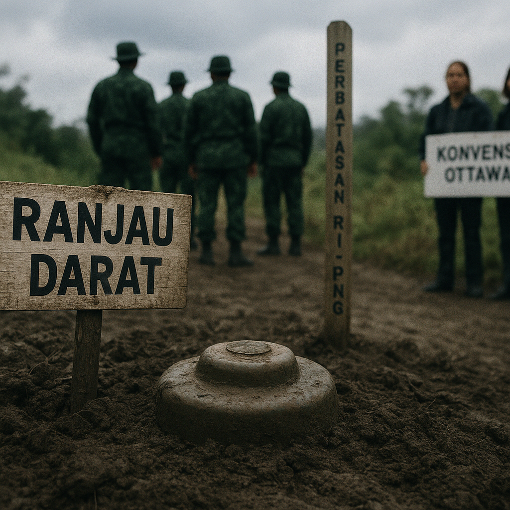 Kontroversi Penggunaan Ranjau Darat di Perbatasan RI-PNG: Ancam Martabat Hukum Kemanusiaan