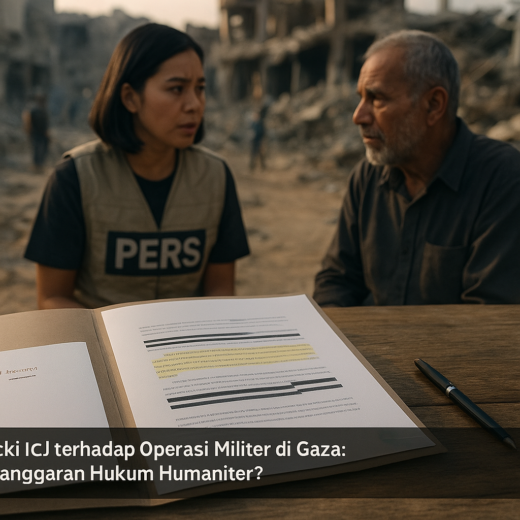 Kritik ICJ terhadap Operasi Militer di Gaza: Pelanggaran Hukum Humaniter?