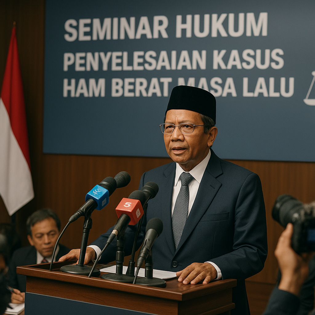 Mahfud MD: 'Keputusan Hukum di Kasus HAM Berat Masa Lalu Sering Terkendala Politik'