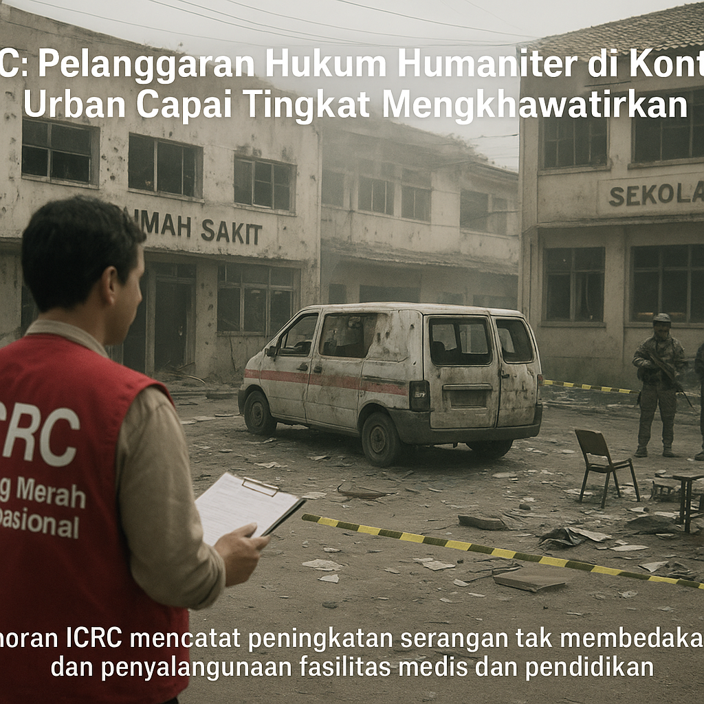 ICRC: Pelanggaran Hukum Humaniter di Konflik Urban Capai Tingkat Mengkhawatirkan
