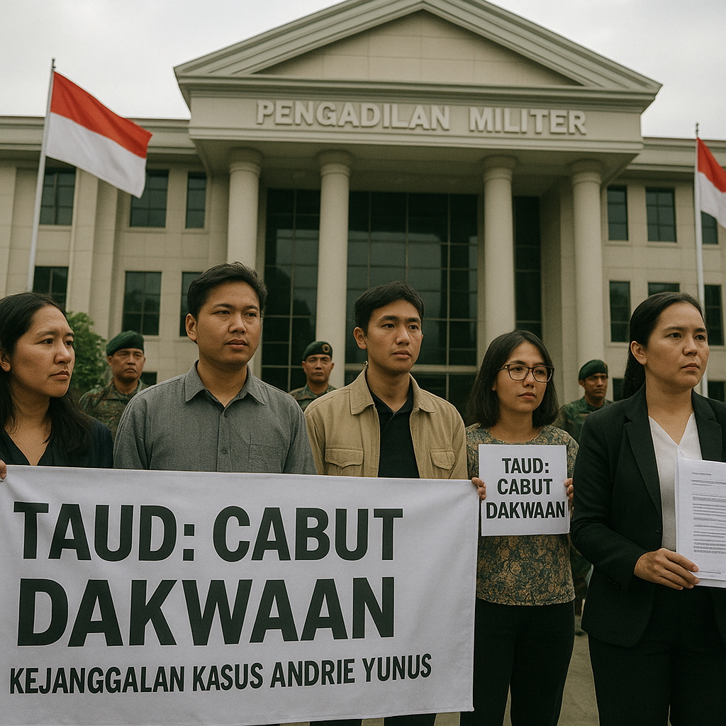 TAUD Temukan Kejanggalan, Minta Dakwaan Kasus Andrie Yunus Dicabut dari Peradilan Militer