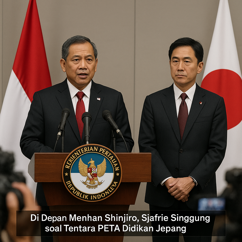 Di Depan Menhan Shinjiro, Sjafrie Singgung soal Tentara PETA Didikan Jepang