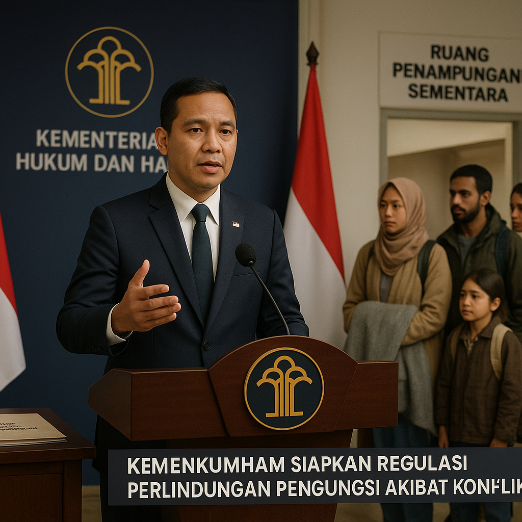 Kemenkumham Siapkan Regulasi Perlindungan Pengungsi Akibat Konflik Bersenjata