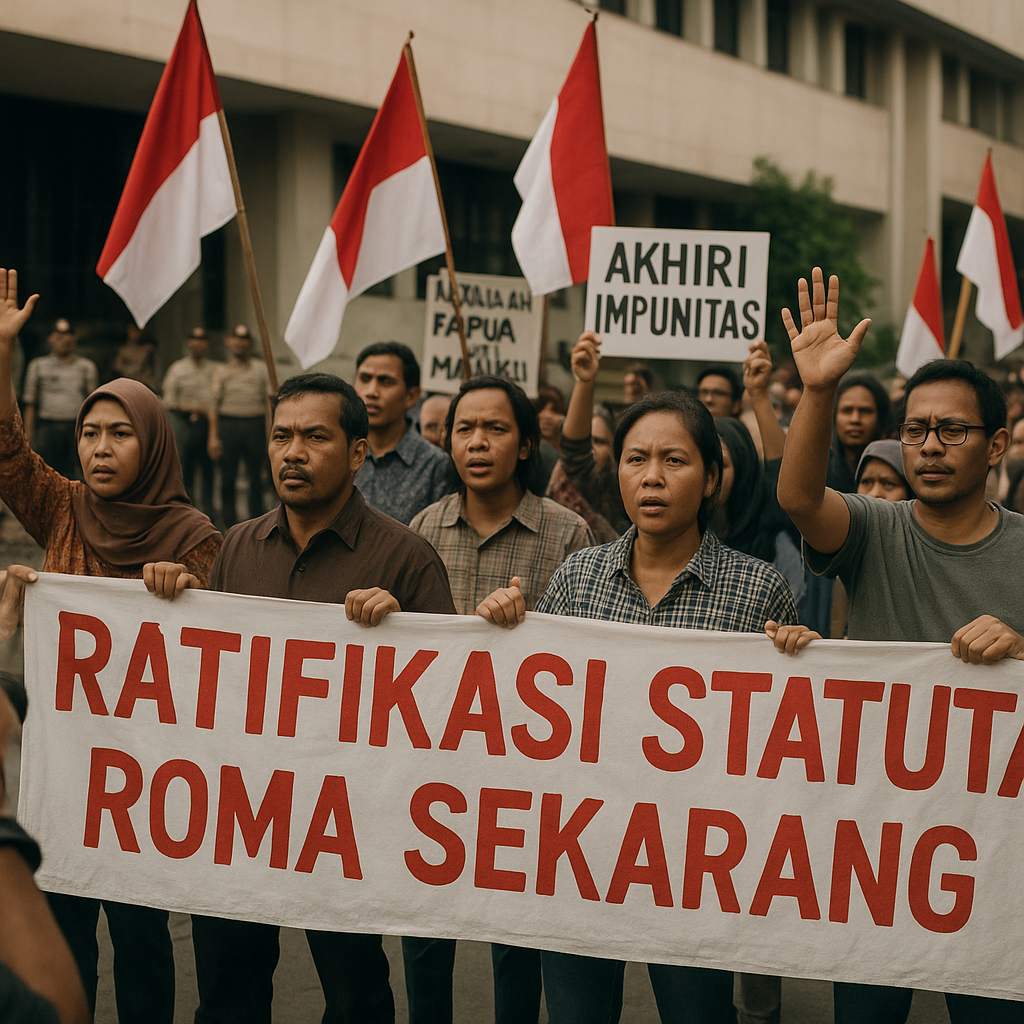 LSM Desak Pemerintah Jadikan Ratifikasi Statuta Roma Prioritas Nasional