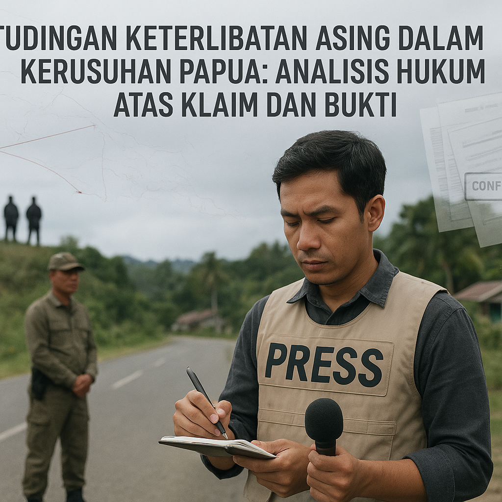 Tudingan Keterlibatan Asing dalam Kerusuhan Papua: Analisis Hukum atas Klaim dan Bukti