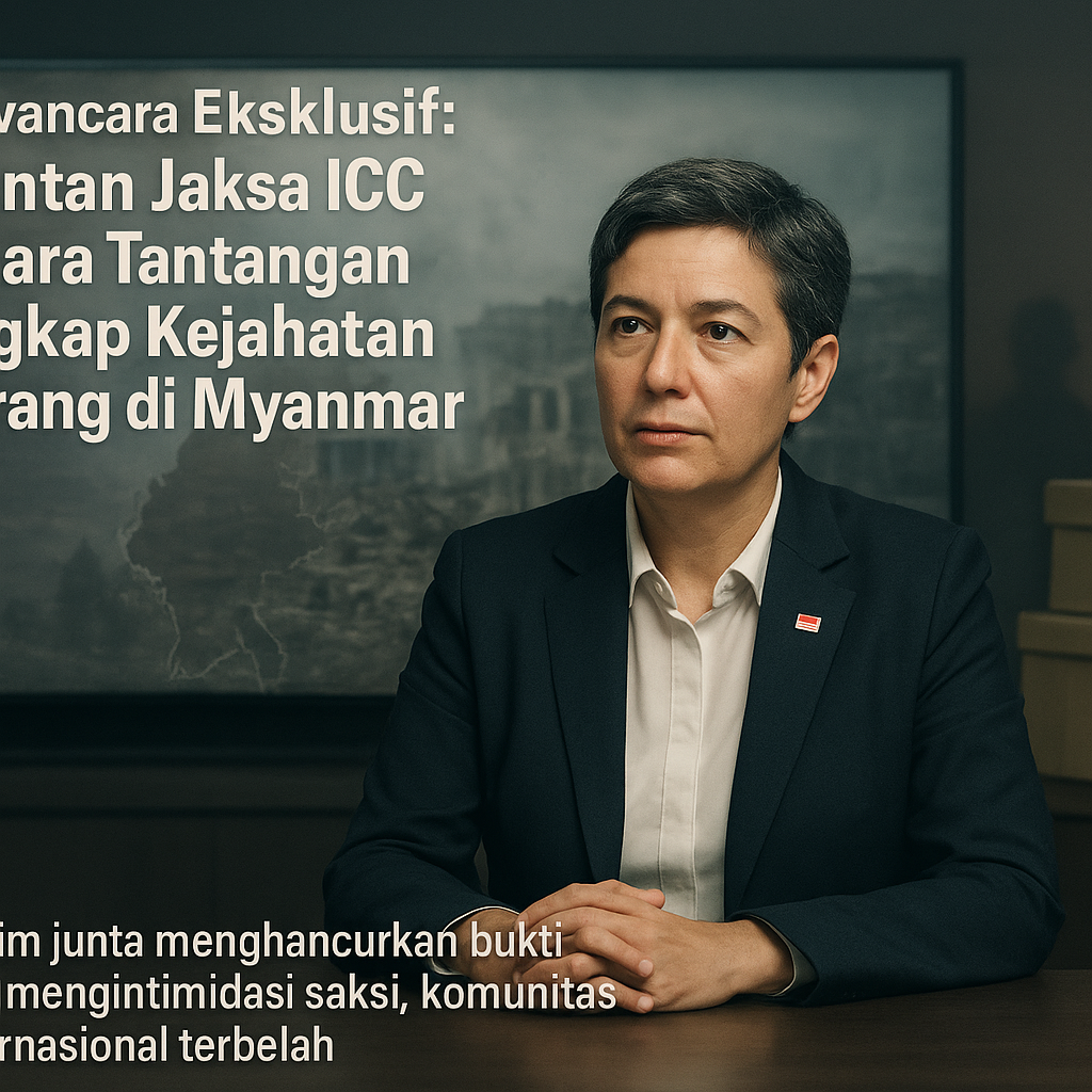 Wawancara Eksklusif: Mantan Jaksa ICC Bicara Tantangan Ungkap Kejahatan Perang di Myanmar