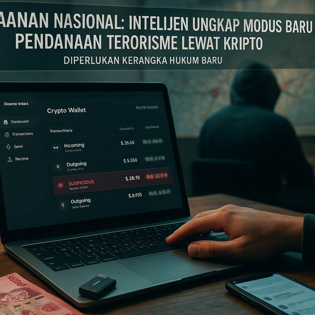 Keamanan Nasional: Intelijen Ungkap Modus Baru Pendanaan Terorisme Lewat Kripto, Diperlukan Kerangka Hukum Baru