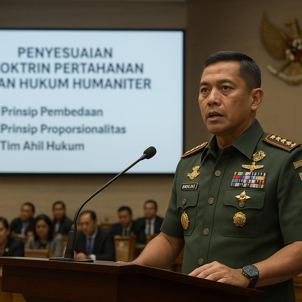 Panglima TNI Paparkan Strategi Pertahanan yang sesuai Hukum Humaniter di Depan DPR