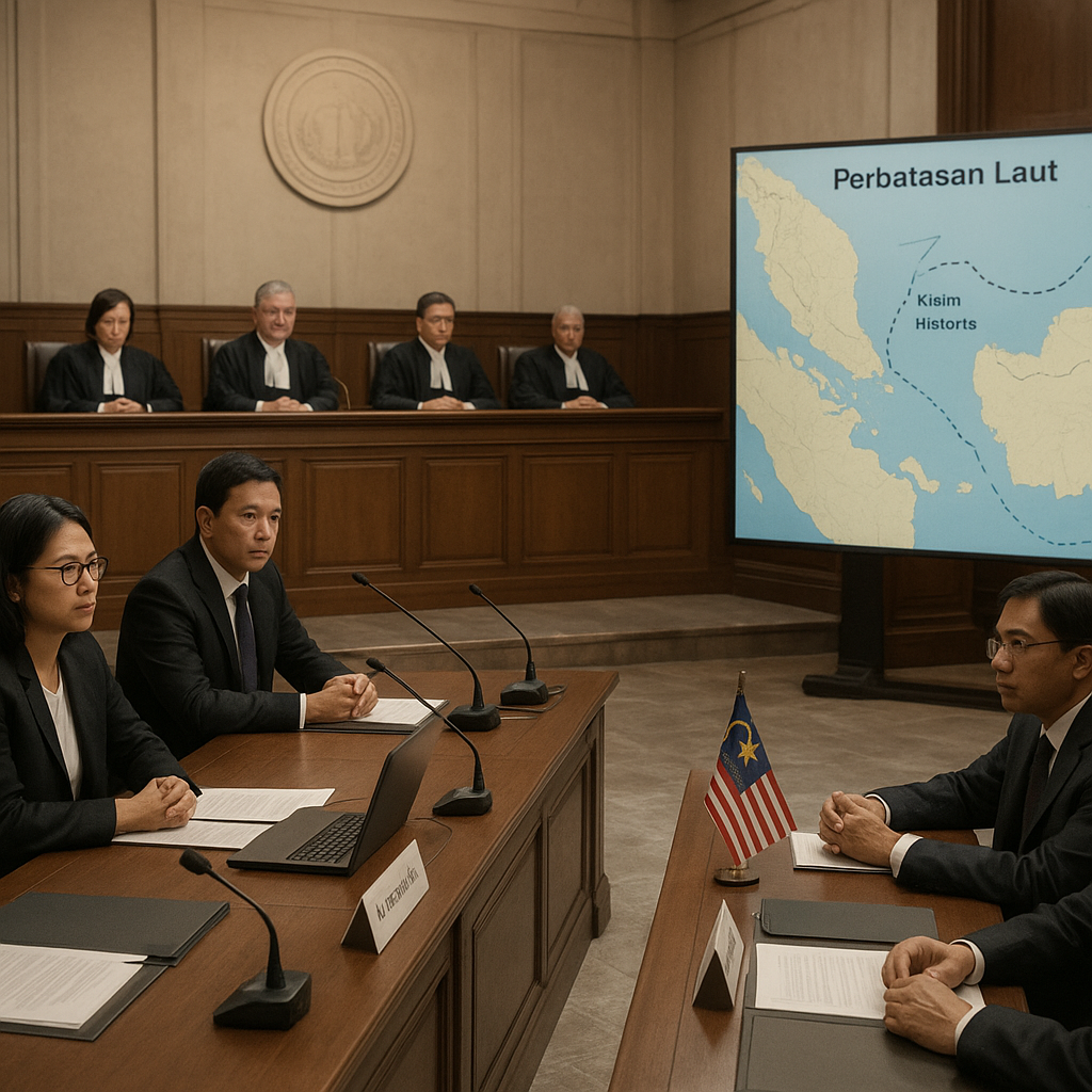 Mahkamah Internasional Mulai Sidangkan Sengketa Batas Maritim Indonesia-Malaysia