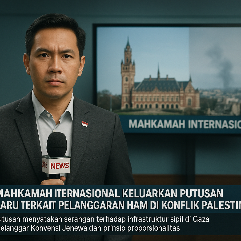 Mahkamah Internasional Keluarkan Putusan Baru Terkait Pelanggaran HAM di Konflik Palestina