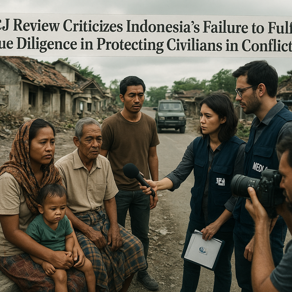 Kajian ICJ: Indonesia Dinilai Abaikan Kewajiban Due Diligence dalam Perlindungan Warga Sipil di Zona Konflik