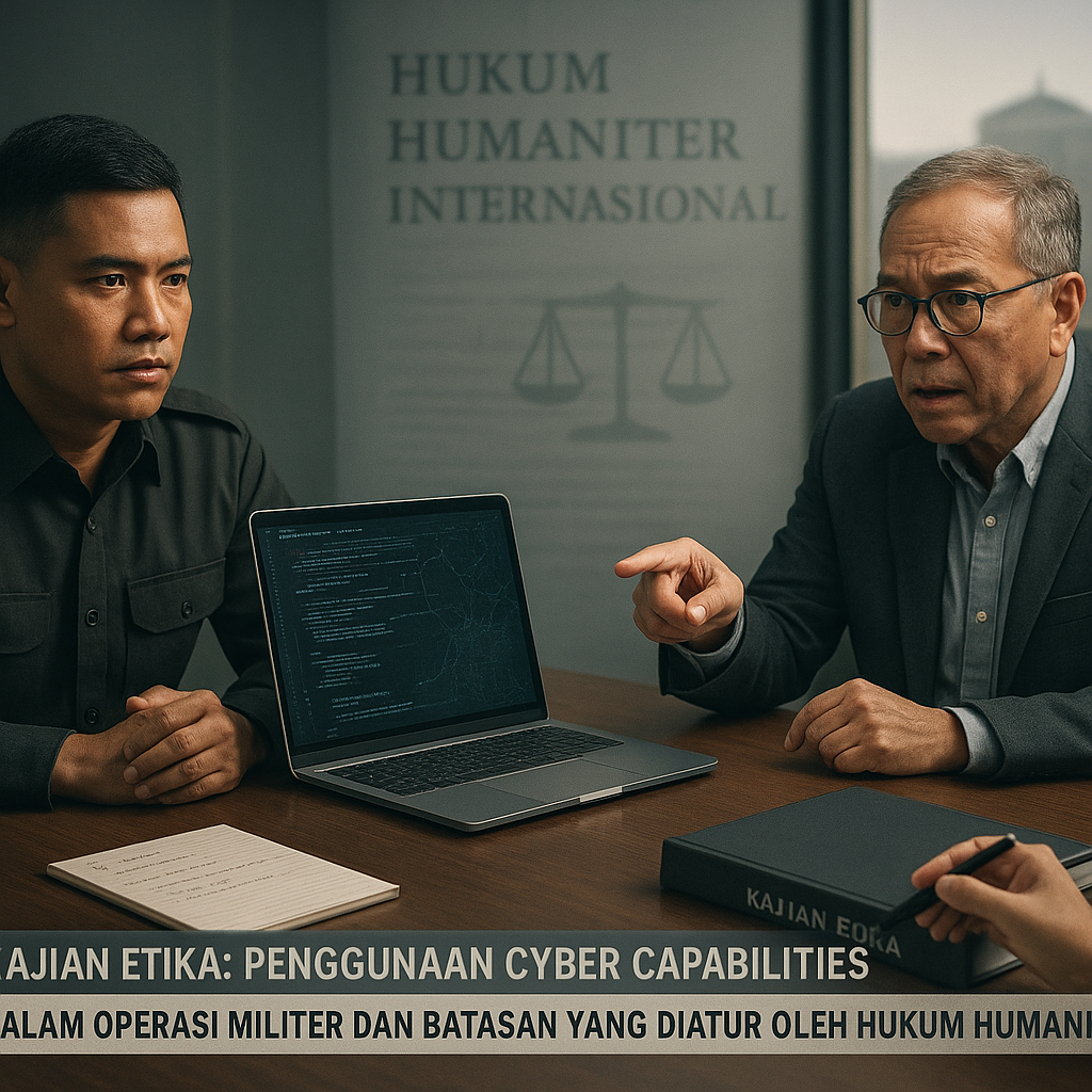 Kajian Etika: Penggunaan Cyber Capabilities dalam Operasi Militer dan Batasan yang Diatur oleh Hukum Humaniter