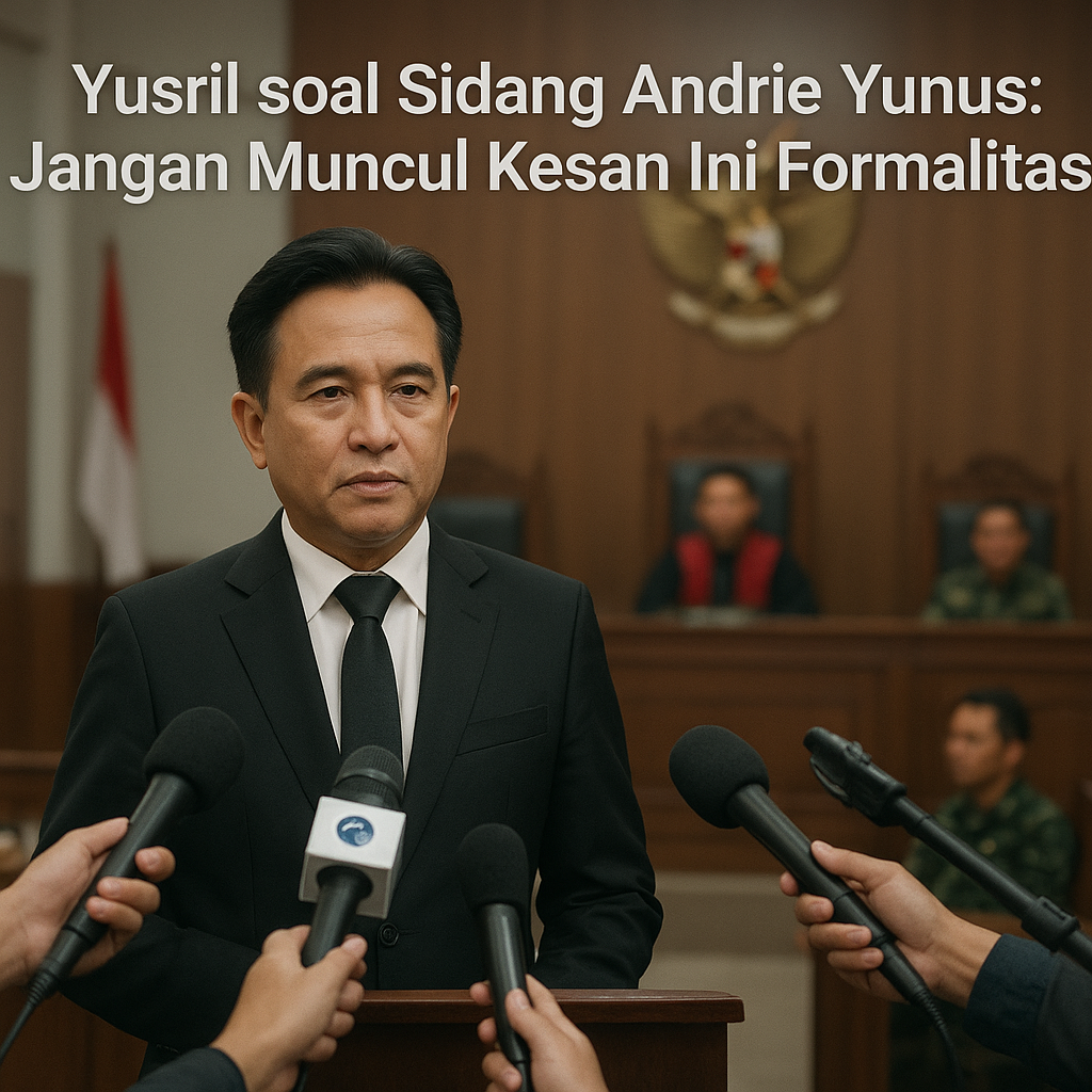 Yusril soal Sidang Andrie Yunus: Jangan Muncul Kesan Ini Formalitas