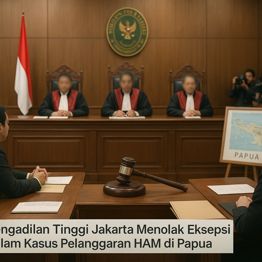 Pengadilan Tinggi Jakarta Menolak Eksepsi dalam Kasus Pelanggaran HAM di Papua