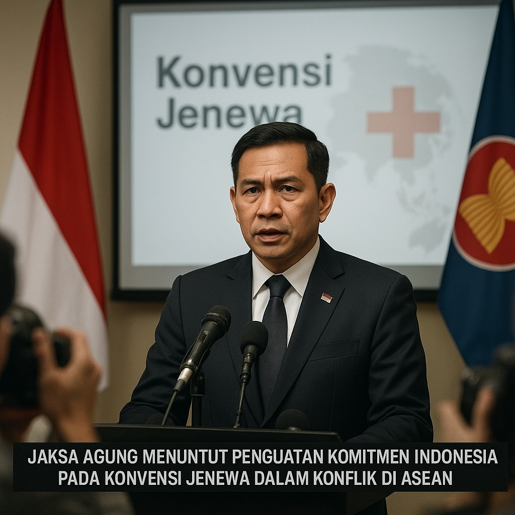 Jaksa Agung Menuntut Penguatan Komitmen Indonesia pada Konvensi Jenewa dalam Konflik di ASEAN