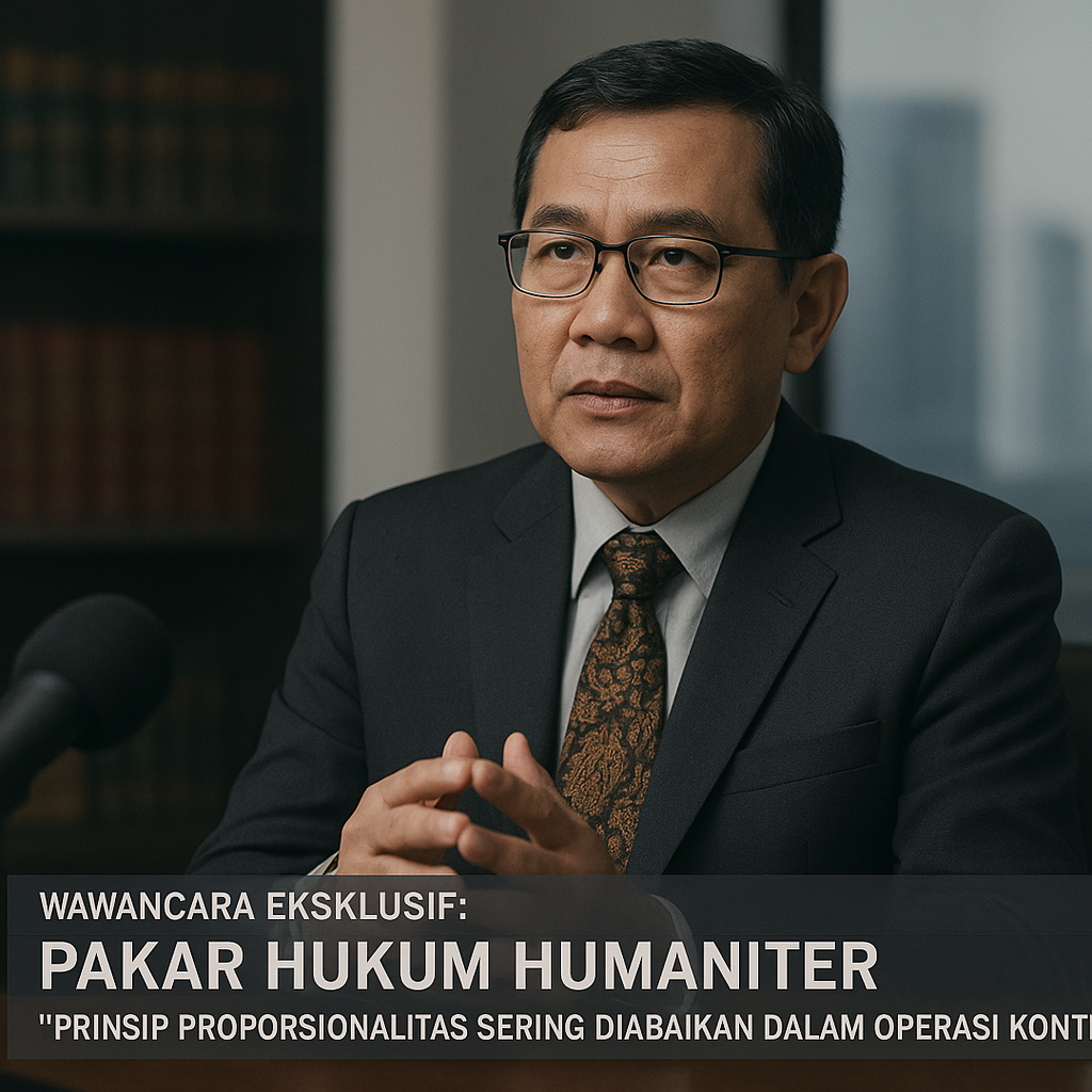 Wawancara Eksklusif dengan Pakar Hukum Humaniter: 'Prinsip Proporsionalitas Sering Diabaikan dalam Operasi Kontra-Teror'
