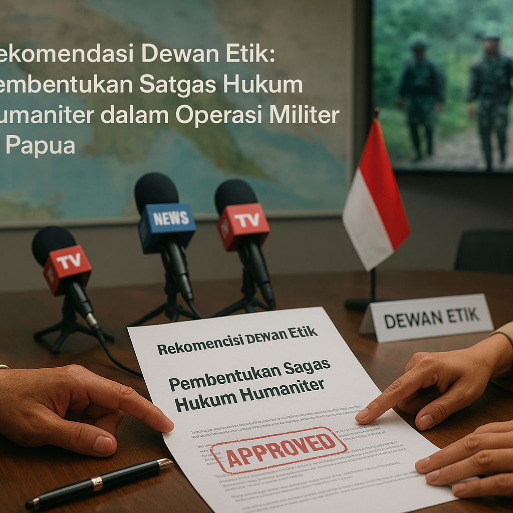 Rekomendasi Dewan Etik: Pembentukan Satgas Hukum Humaniter dalam Operasi Militer di Papua