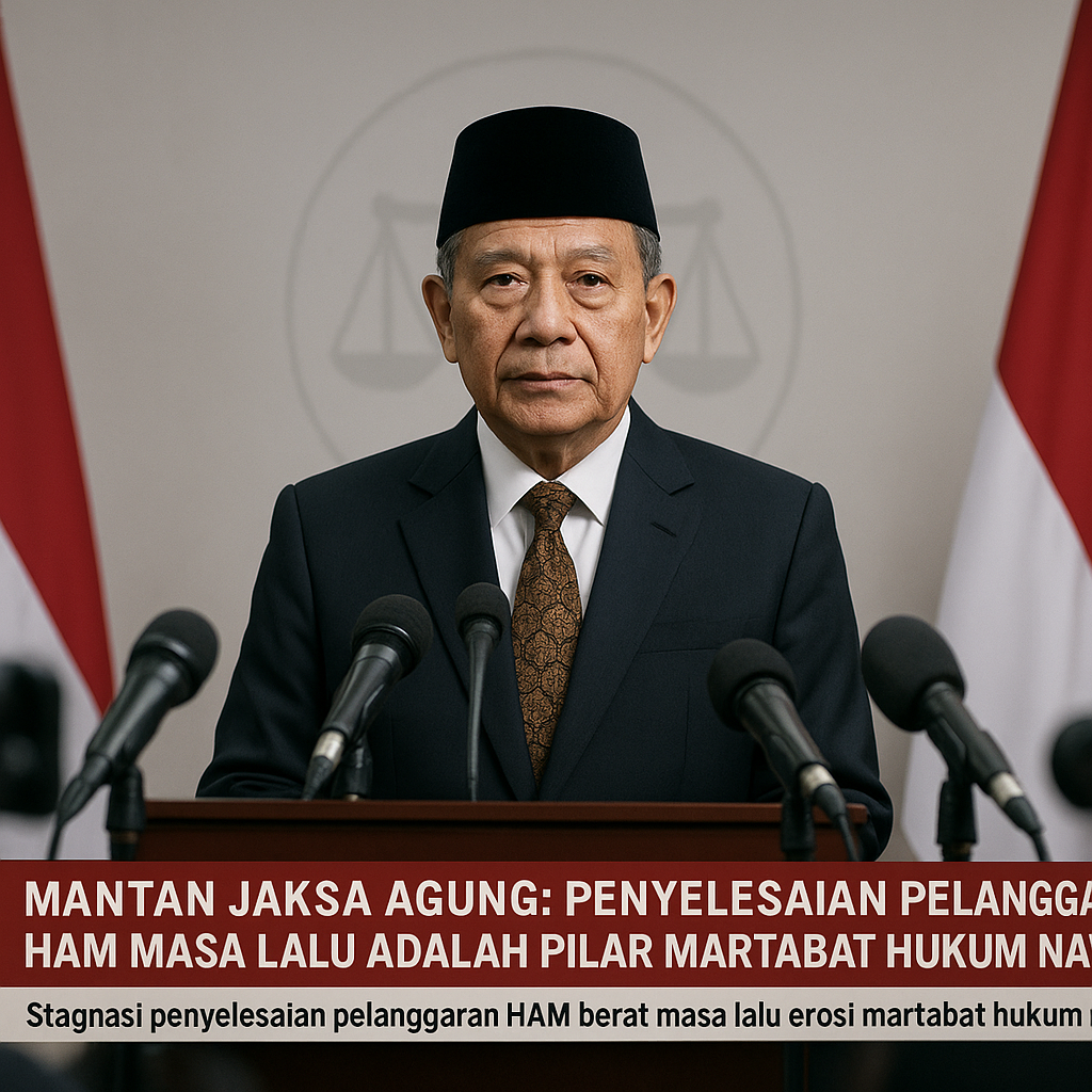 Mantan Jaksa Agung: Penyelesaian Pelanggaran HAM Masa Lalu adalah Pilar Martabat Hukum Nasional