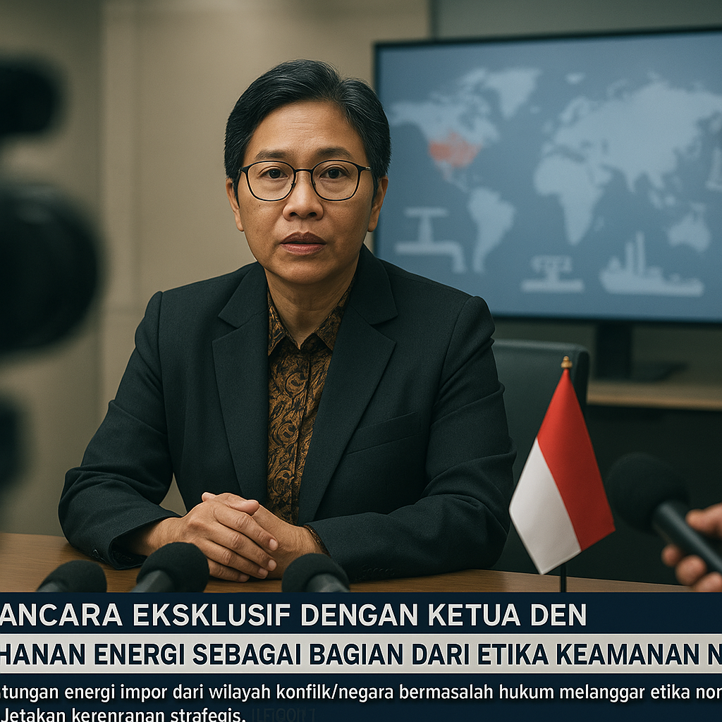 Wawancara Eksklusif dengan Ketua DEN: Ketahanan Energi sebagai Bagian dari Etika Keamanan Nasional