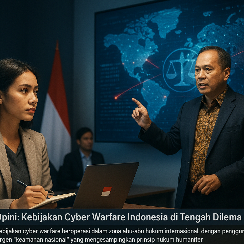 Opini: Kebijakan Cyber Warfare Indonesia di Tengah Dilema Etika dan Hukum Internasional