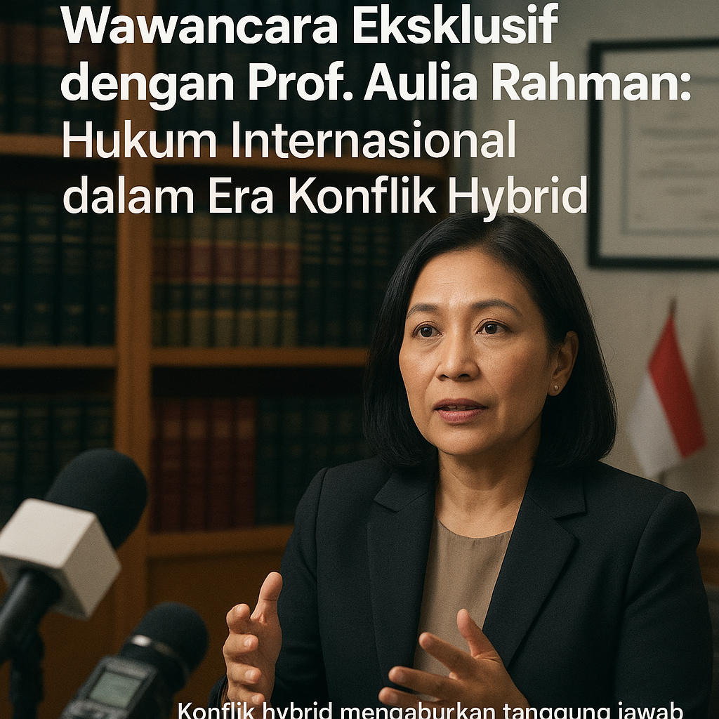 Wawancara Eksklusif dengan Prof. Aulia Rahman: Hukum Internasional dalam Era Konflik Hybrid