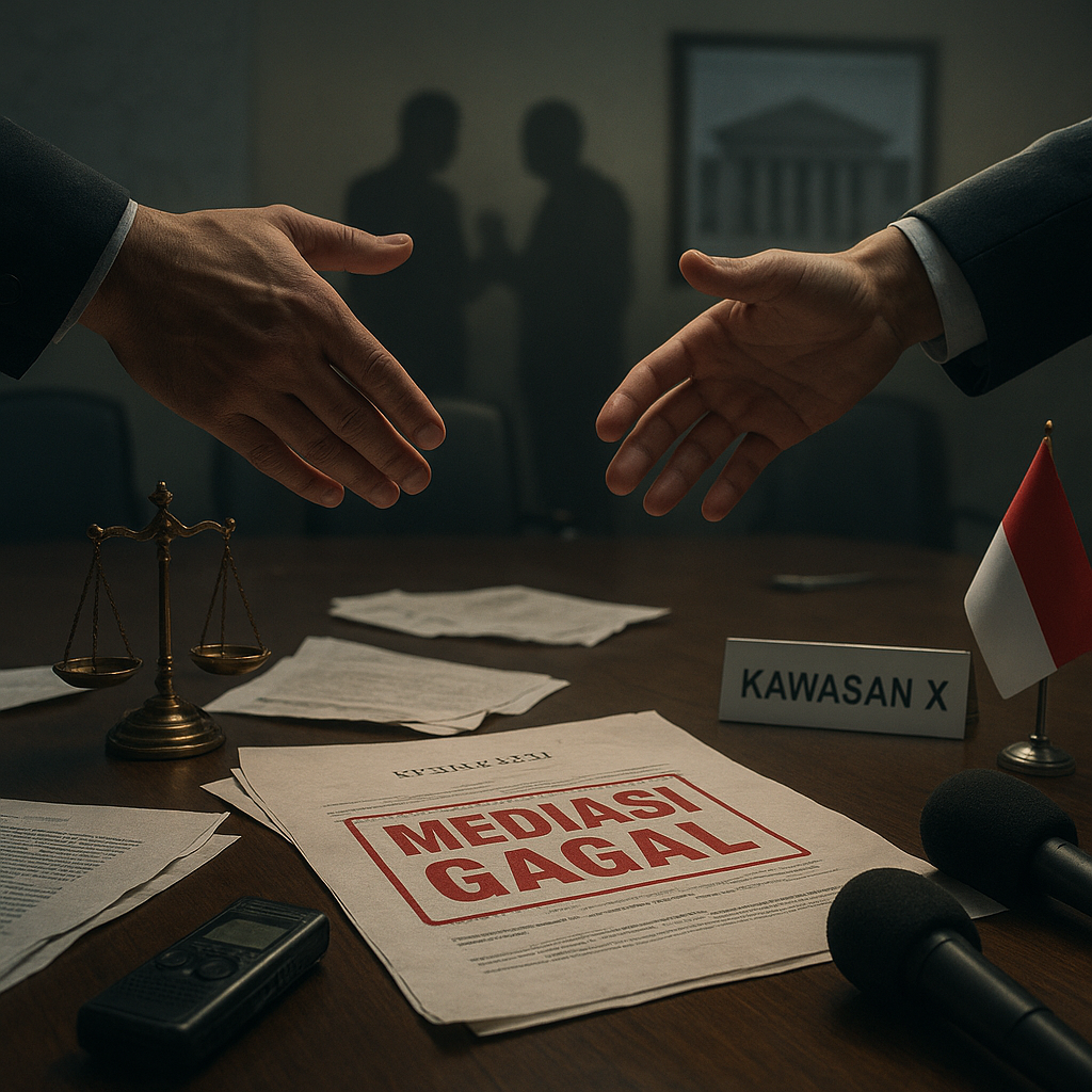 Opini: Martabat Hukum dalam Mediasi Konflik – Refleksi dari Kegagalan Mediasi 'Kawasan X'
