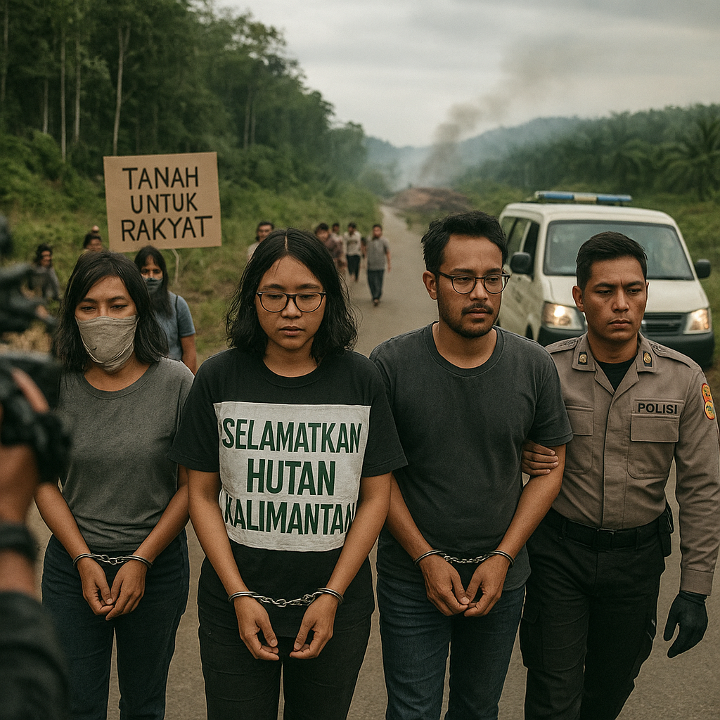 Penahanan Aktivis Lingkungan di Kalimantan: Antara Keamanan Nasional dan Penghancuran Ruang Demokrasi