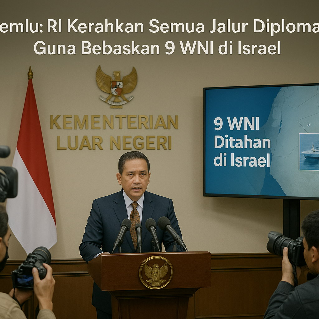 Kemlu: RI Kerahkan Semua Jalur Diplomasi Guna Bebaskan 9 WNI di Israel