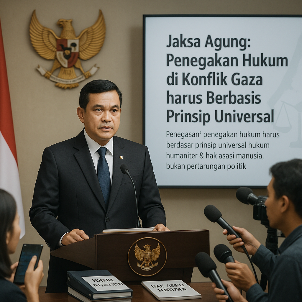 Jaksa Agung: Penegakan Hukum di Konflik Gaza harus Berbasis Prinsip Universal