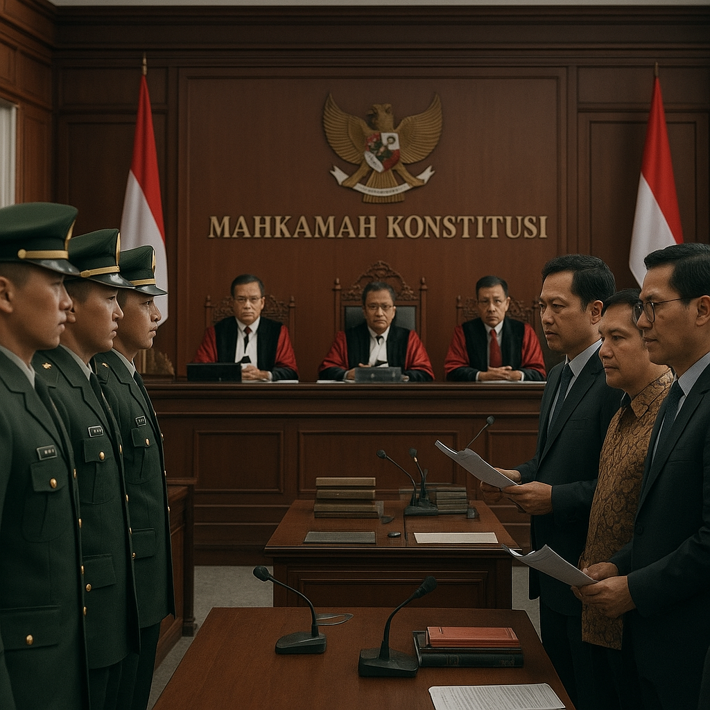 Mahkamah Konstitusi Gelar Sidang Uji Materi UU Pertahanan Negara: Mengkaji Keseimbangan Kekuasaan Militer dan Sipil