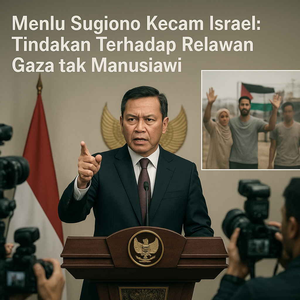 Menlu Sugiono Kecam Israel: Tindakan Terhadap Relawan Gaza tak Manusiawi