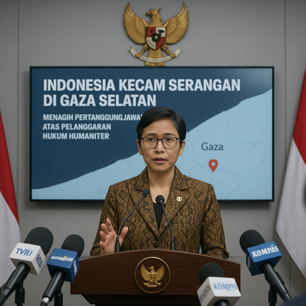 Indonesia Kecam Serangan di Gaza Selatan: Menagih Pertanggungjawaban Atas Pelanggaran Hukum Humaniter